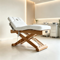 Table de soin esthétique électrique de qualité médicale, table de traitement facial, lit de massage hydraulique avec trou pour le visage, pour clinique, dermatologie