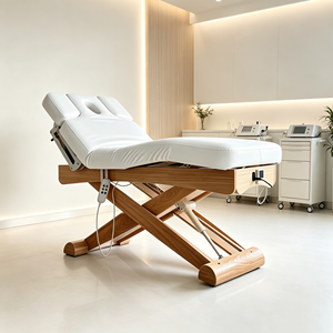 Table de soin esthétique électrique de qualité médicale, table de traitement facial, lit de massage hydraulique avec trou pour le visage, pour clinique, dermatologie - Product Image 6
