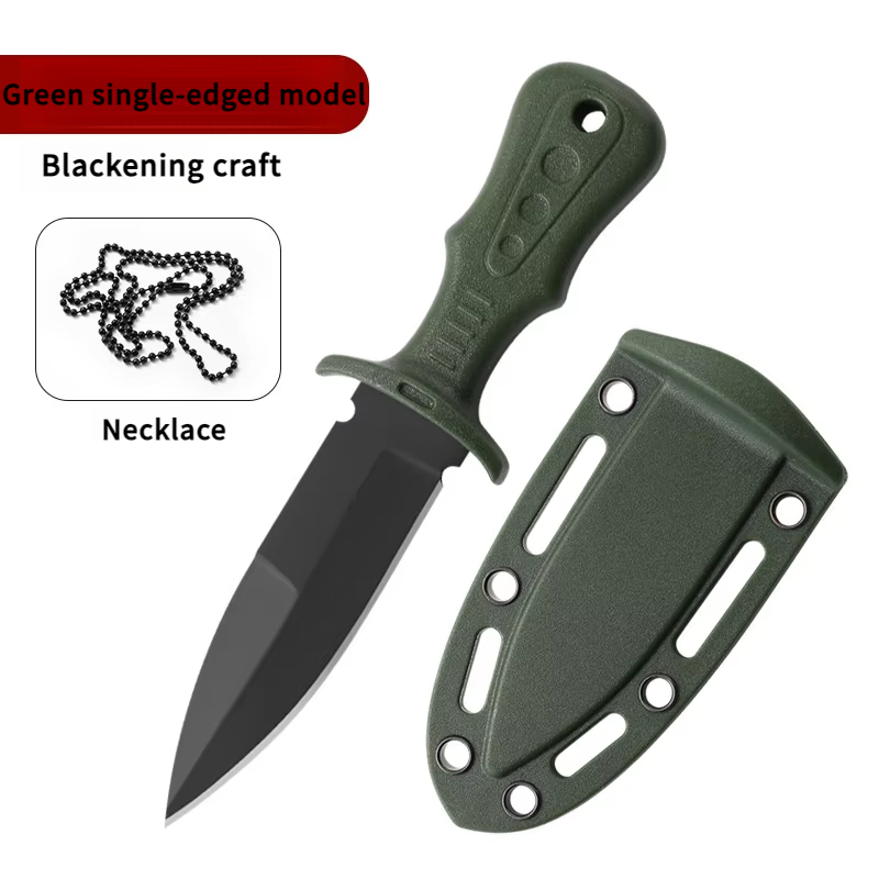 Manche vert noir-lame unique