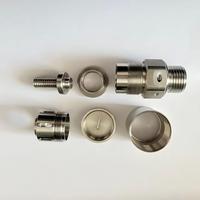 Ensemble de buses de pulvérisation industrielles en acier inoxydable personnalisées pour l'usinage, buses de nettoyage et d'élimination de la poussière détachables usinées CNC