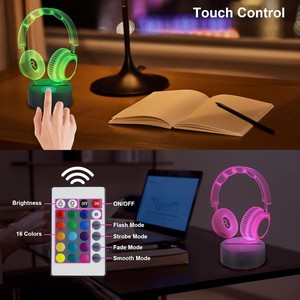 Lámpara Nocturna 3D Personalizable con Nombre, Lámpara LED de Regalo con Cambio de Color Controlado por Tacto para Regalo de <span class=keywords><strong>Cumpleaños</strong></span> o Regalo Navideño - Product Image 3