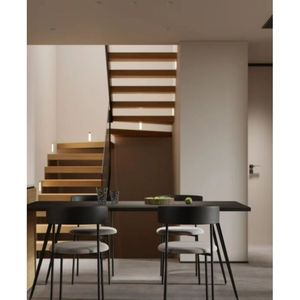 Tout nouveau moderne intérieur <span class=keywords><strong>d</strong></span>écoration de <span class=keywords><strong>la</strong></span> maison personnalisable <span class=keywords><strong>escalier</strong></span> en colimaçon à plusieurs niveaux PVC bois massif acier vol avec garde-corps en verre - Product Image 3