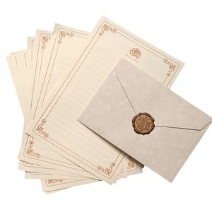 Papel de Carta Vintage con Diseño de Rosas, Rectangular, Kraft, Ecológico, Estilo Europeo - Product Image 5