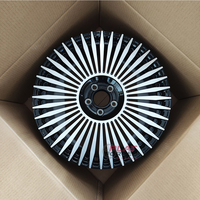 Jantes en alliage forgé 6061-T6 Aero Turbine personnalisées, face usinée argentée, 20, 21, 22 pouces, jantes légères pour Mercedes EQS BMW
