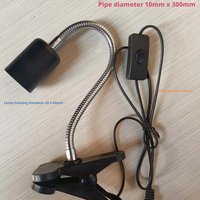 Support de lampe flexible à 360 degrés pour reptiles avec pince pour ampoules chauffantes UVA UVB, équipement d'éclairage pour terrarium et habitat