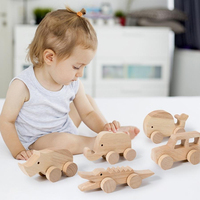 Pädagogisches Holzspielzeug in Naturfarben Mini Bemalbares Auto für Kinder Kreatives Zeichnen und Feinmotorik-Training