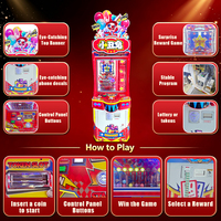 Jeu d'arcade Kising Lucky Wheel Clown Rabbit Marble |   Jeu de paris à monnayeur à multiplicateur élevé avec rédemption de tickets