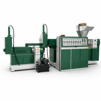 Machine de recyclage de granulés plastiques PP PE BOPP EVA à double vis avec refroidissement par eau SJ140/130