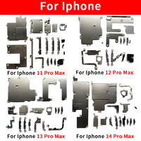Kit complet de vis et supports métalliques internes pour iPhone 11 12 13 14 15 Pro Max Mini 14 Plus