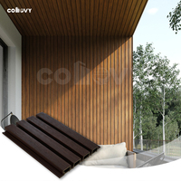 COMOVY Fábrica Nuevo diseño Tablero exterior de alta calidad 3D Plástico Madera Impermeable WPC Valla Paneles de pared al aire libre