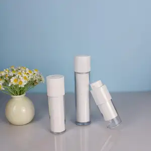 Envases transparentes para el cuidado de la piel, 15ml, 30ml, 50ml, botellas de spray cosmético, botella de loción con bomba sin aire