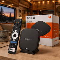 ZOKU Nouvelle Arrivée Boîtier TV Android C6 Ultra Wi-Fi6 Quad Core Prise en Charge de Plusieurs Langues Utilisation Hôtelière Prix Usine