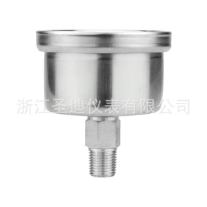 เกจวัดแรงดันสแตนเลสแบบแกนหมุน YN40ZBF 0-40MPa การเชื่อมต่อแบบเกลียว ระดับความแม่นยำ 2.5 - Product Image 2