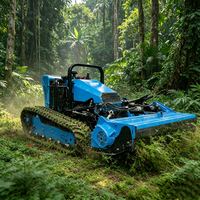 Tondeuse robotisée SHANNENG TANK 40 autopropulsée télécommandée tout-terrain sur chenilles avec moteur Yanmar pour la remise en état des pentes