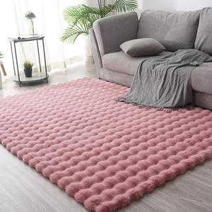 Tapis et carpettes <span class=keywords><strong>de</strong></span> luxe <span class=keywords><strong>de</strong></span> haute qualité en fausse <span class=keywords><strong>fourrure</strong></span> <span class=keywords><strong>de</strong></span> <span class=keywords><strong>lapin</strong></span>, fabriqués à la machine, adaptés aux animaux domestiques, à poils longs, pour la maison et l'hôtellerie - Product Image 3