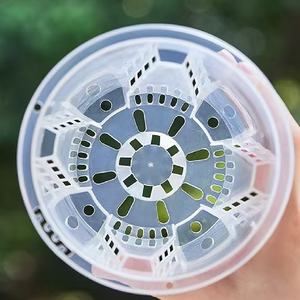 Trasparente in plastica <span class=keywords><strong>per</strong></span> orchidea <span class=keywords><strong>per</strong></span> il rinvaso traspirante con intaglio <span class=keywords><strong>per</strong></span> piante da fiore foro di drenaggio trasparente <span class=keywords><strong>per</strong></span> la visibilità della radice - Product Image 4