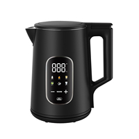 Bouilloire électrique intelligente turque avec contrôle par application Wifi, 1,7 L, acier inoxydable 304, PP 40 100 ℃   Théière double pour garder au chaud, idéale pour la maison