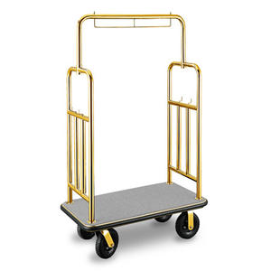 Haute Qualité En Acier Inoxydable Bellman Chariot Chariot À Bagages D'hôtel - Product Image 5