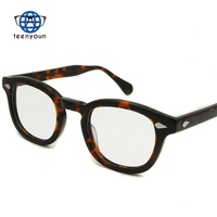 Lunettes Teenyoun Johnny Depp, style tendance, monture ronde rétro en acétate, lunettes pour hommes, fabrication artisanale, lunettes de vue