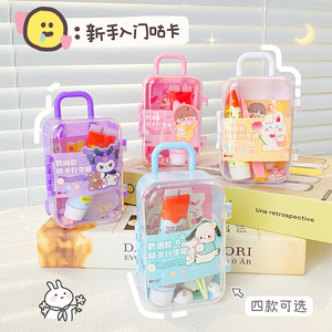 ชุดกูก้าสำหรับตกแต่งกระเป๋าเดินทาง, กาวครีมลายการ์ตูนสำหรับเด็ก, แผ่นกูก้าสำหรับนักเรียน, ชุดสมุดโน้ต DIY - Product Image 4
