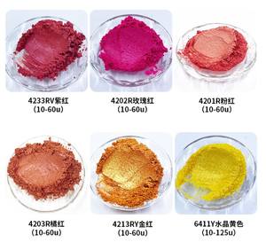 Pigmento de Mica Multicolor al por Mayor para Uso Cosmético y en Recubrimientos, Pigmento Inorgánico, 25 kg/bolsa - Product Image 6