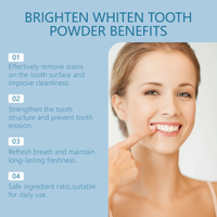Poudre dentifrice enzymatique 5D pour blanchir et nettoyer les dents, éliminer le jaunissement, rafraîchir l'haleine, poudre dentifrice probiotique