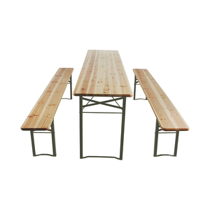 Meubles d'extérieur légers pliables en bois et en fer, table à bière, <span class=keywords><strong>banc</strong></span>, <span class=keywords><strong>jardin</strong></span>, cour, pelouse, ensemble trois pièces, <span class=keywords><strong>salon</strong></span> - Product Image 2