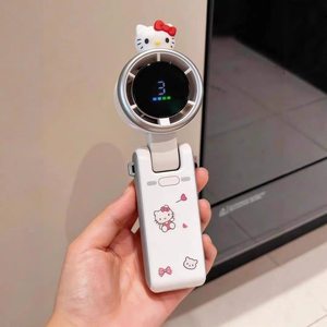 Mini USB Three-Speed Small Portable Quiet <b>Handheld</b> <b>Fan</b> with Colorful Light for Office Student Household Car & Outdoor Use - Product Image 1
