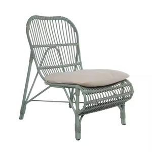 Aluminum Frame And Polyester Cushions Garden Use Rattan and Wood Woven Chairs Made Of Premium Weather-Resistant Rattan - Product Image 2
