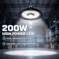 Lampe LED industrielle haute efficacité Lumileds 200W 180lm/W pour terminal de fret d'aéroport