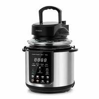 Vente en gros usine : Couvercle de friteuse à air avec fenêtre en verre visible, friteuse sans huile, pot de cuisson multifonctionnel pour la préparation de pizzas à domicile, OEM/ODM