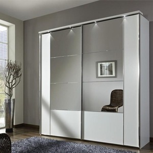 Armario con marco de aluminio, nuevo estilo Popular de Australia, fácil montaje, puertas correderas con espejo - Product Image 6