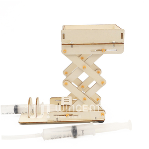 <span class=keywords><strong>Puzzle</strong></span> en bois <span class=keywords><strong>3D</strong></span> à assembler, modèle de ciseaux hydrauliques mécaniques, kit d'expérimentation scientifique et physique, cadeau pour enfants - Product Image 4