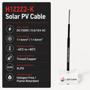 Cable Solar Industrial Trenzado IEC 62930 para <span class=keywords><strong>EN50618</strong></span>, Cable Fotovoltaico de CC de 1500V con Aislamiento XLPO y Cobre Estañado de 6mm - Product Image 4