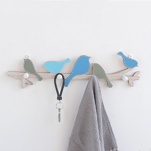 Américain Créatif En Bois D'<span class=keywords><strong>oiseau</strong></span> Patère-Type Placard Patère Mural Porte Porche Mur Sac Crochet - Product Image 4