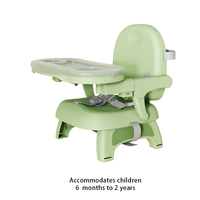 Chaise haute pliable en plastique de haute qualité pour bébé, siège rehausseur pour bébé, utilisation intérieure et extérieure, design moderne et sécurisé
