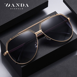 แว่นกันแดดนักบิน DANDA รุ่น JS8554 โพลาไรซ์ UV400 กรอบเต็มทรงสี่เหลี่ยมผืนผ้า สำหรับผู้ชาย ขับรถ ป้องกันแสงสะท้อน - Product Image 3