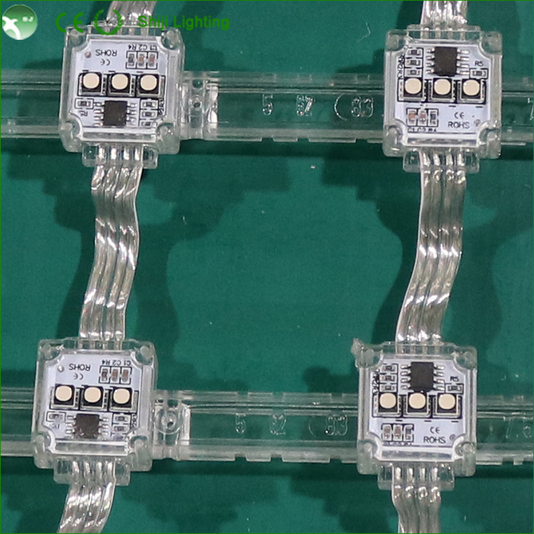 UCS5603 18mm*18mm Square LED RGB Waterproof Decorative Light DC12V IP68 Building Pixel Light Point for Building Decorations