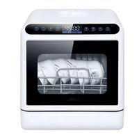Lave-vaisselle électrique automatique professionnel intégré 5 couverts, séchage efficace et désinfection pour cuisine domestique en promotion