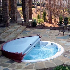 Housse de jacuzzi pour plein air, accessoires de <span class=keywords><strong>spa</strong></span>, <span class=keywords><strong>couverture</strong></span> imperméable, pour jacuzzi, nouveauté - Product Image 4