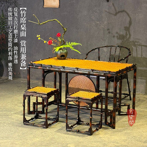 Bamboo Coffee Table Song Dynasty Style Handmade Tea Table Set Long Tea Table For Tea Room - Product Image 4