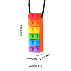 Collar Sensorial de Silicona para Niños, Juguete Novedoso y Divertido para Niños con Autismo, Mordedor para Bebés - Product Image 4
