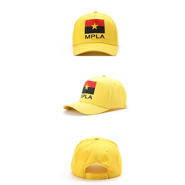 election campaign cap style sublimation printed Angola president face baseball cap