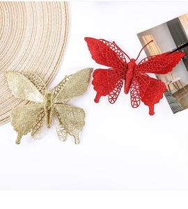 3d High Quality Big <b>Butterfly</b> Christmas <b>Decorations</b> <b>Party</b> and Banquet Ornaments Golden White and Pink <b>Butterfly</b> Decors - Product Image 6