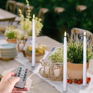 Bougie LED électronique sans flamme à piles, style pilier artificiel, avec couvercle en tissu, boîte personnalisée avec logo, idéale pour les cadeaux - Product Image 2