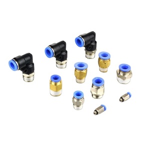 Phụ kiện khí nén xi lanh PK 8mm 6mm 4mm Air Water Hose ống một cảm ứng thẳng phụ kiện khí nén Air valve Hose nối - Product Image 1