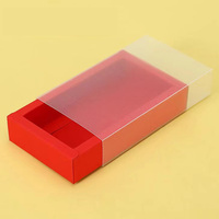 Boîte d'emballage en papier kraft de haute qualité Boîtes en papier à couvercle transparent avec fenêtre transparente
