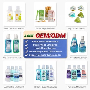 Individuelle 250 ml Fluoridfreie, alkoholfreie Reisegröße Zahnaufhellung Mundwasser mit Kräuterminz-Fruchtgeschmack - Product Image 3