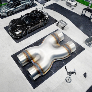 Tuyau de raccordement universel pour silencieux d'échappement en acier inoxydable de haute qualité de 2,50 pouces pour voitures BMW Audi VW <span class=keywords><strong>Abarth</strong></span> 1,5 mm - Product Image 3