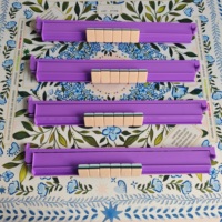 Règle de Mahjong américaine, règle de Mahjong à texture transparente, règle de Mahjong en plastique durable
